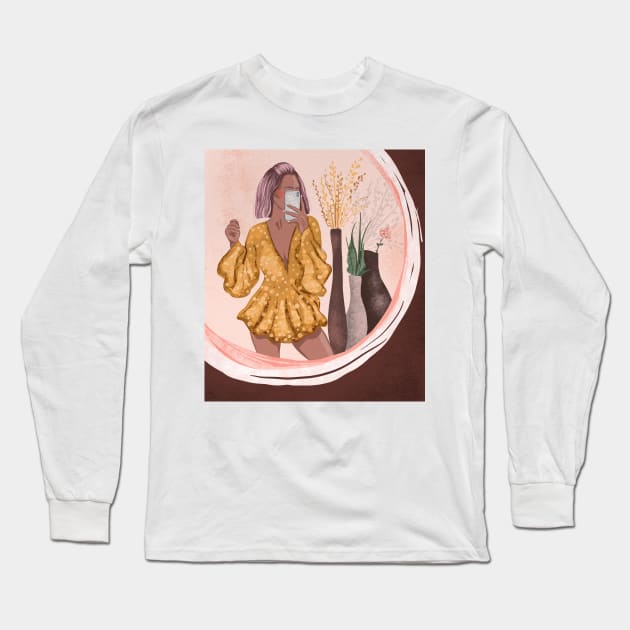 Woman Long Sleeve T-Shirt by valentyna mohylei